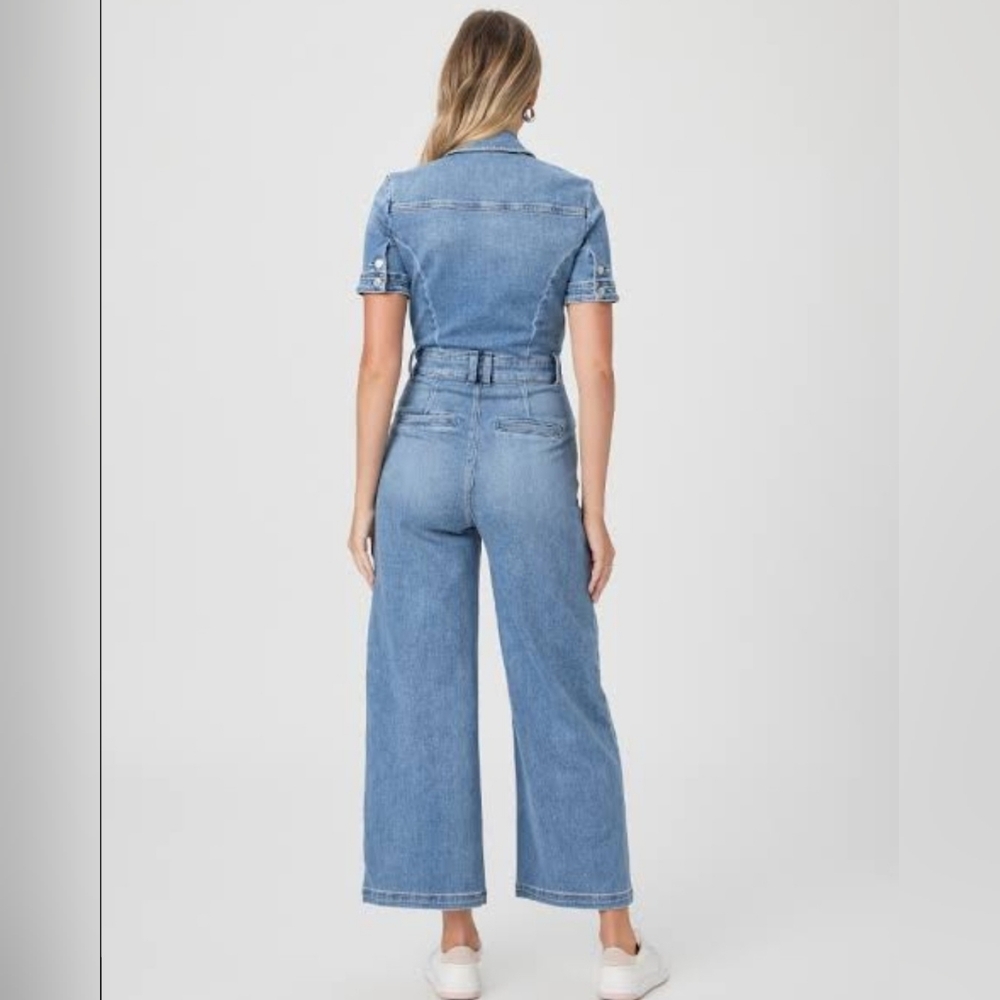 PAIGE Harper Ankle Jumpsuit Wide Leg - Picture 2 of 13